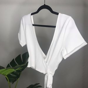 Ballerina Plunge Wrap Top